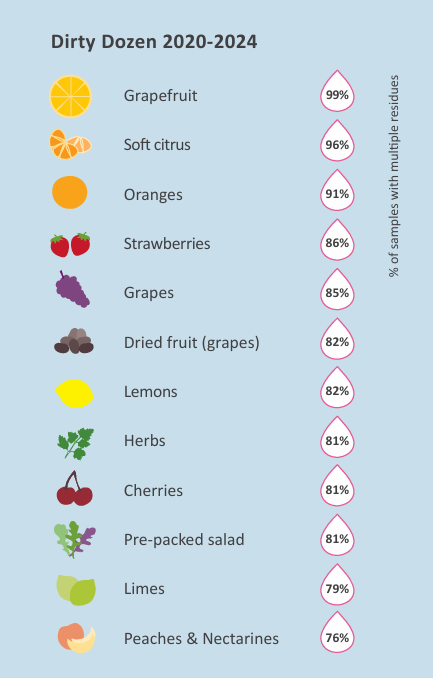 PAN-UK Dirty Dozen Shoppers Guide List